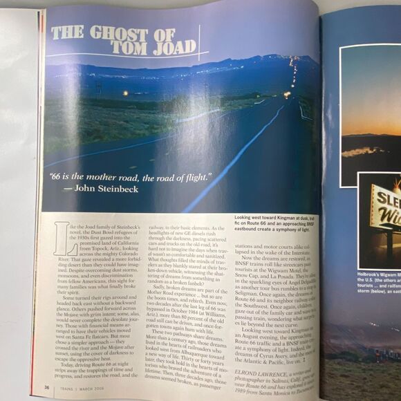 Trains March 2006 Twin Legends of Southwest Freight Cars Tonnage by State Map - Picture 7 of 10